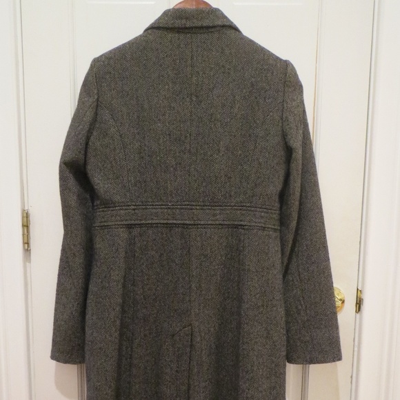 Vintage DKNY Donna Karan Women's Tweed Coat Wool overcoat - Picture 5 of 8